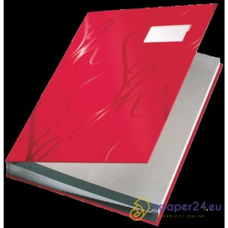 TECZKA DO PODPISU LEITZ 18 PRZEKŁADEK CZERWONA