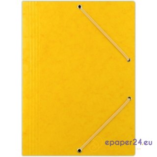 Teczka preszpanowa z gumką Donau A4 żółta