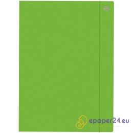 TECZKA KARTONOWA Z GUMKĄ A4+ ZIELONA