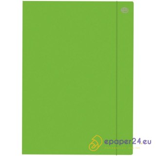 TECZKA KARTONOWA Z GUMKĄ A4+ ZIELONA
