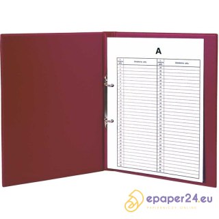 TECZKA NA AKTA OSOBOWE PVC A4 CIEMNOZIELONA