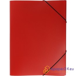 TECZKA PP Z GUMKĄ BIURFOL A4/25mm CZERWONA