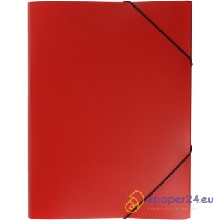 TECZKA PP Z GUMKĄ BIURFOL A4/25mm CZERWONA