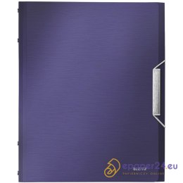 TECZKA Z GUMKĄ LEITZ STYLE 12 PRZEKŁADEK BŁĘKITNA