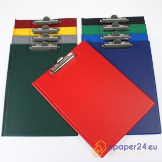 TECZKA Z KLIPEM A4 CZERWONA