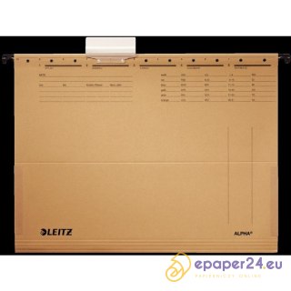 TECZKA ZAWIESZANA LEITZ ALPHA A4 Z BOKAMI SIARCZANOWA