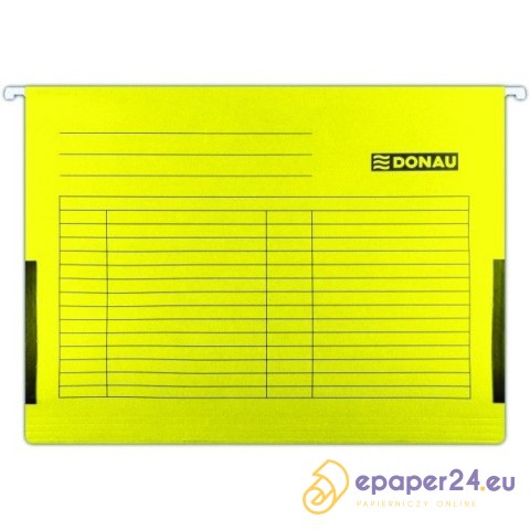 Teczka zawieszana Donau A4 (z bokami) żółta (5) Teczka zawieszana Donau A4 (z bokami) żółta (5)