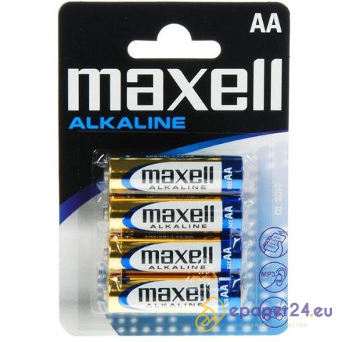 BATERIE MAXELL ALKALINE AA LR6 (4) BATERIE MAXELL ALKALINE AA LR6 (4)