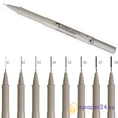 CIENKOPIS FABER-CASTELL ECCO 0,8mm CZARNY CIENKOPIS FABER-CASTELL ECCO 0,8mm CZARNY