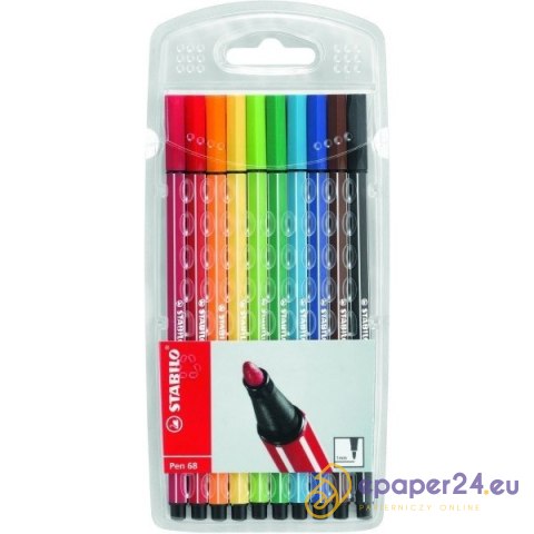 FLAMASTER STABILO PEN 68 10 KOLORÓW FLAMASTER STABILO PEN 68 10 KOLORÓW
