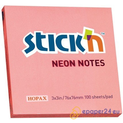 KARTECZKI STICK'N 76*76mm RÓŻOWE NEON (100) KARTECZKI STICK'N 76*76mm RÓŻOWE NEON (100)