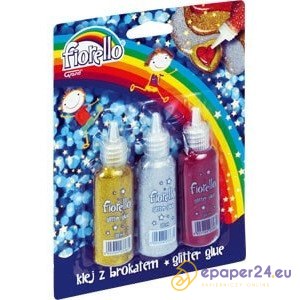 KLEJ Z BROKATEM FIORELLO 20ml*3 KOLORY