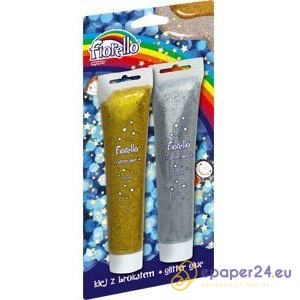 KLEJ Z BROKATEM FIORELLO 75ml*2 KOLORY