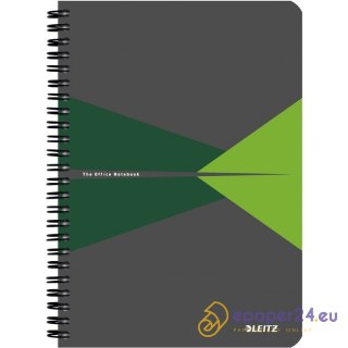 KOŁONOTATNIK LEITZ OFFICE A4/90K KRATKA ZIELONY