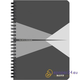KOŁONOTATNIK LEITZ OFFICE A5/90K KRATKA SZARY