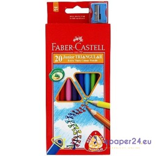 KREDKI TRÓJKĄTNE FABER-CASTELL 20 KOLORÓW