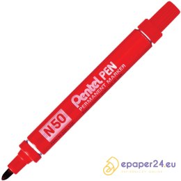 MARKER PERMANENTNY PENTEL N50 CZERWONY