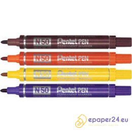MARKER PERMANENTNY PENTEL N50 POMARAŃCZOWY