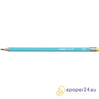 OŁÓWEK DREWNIANY STABILO 160 HB Z GUMKĄ