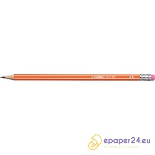 OŁÓWEK DREWNIANY STABILO 160 HB Z GUMKĄ