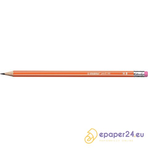 OŁÓWEK DREWNIANY STABILO 160 HB Z GUMKĄ OŁÓWEK DREWNIANY STABILO 160 HB Z GUMKĄ