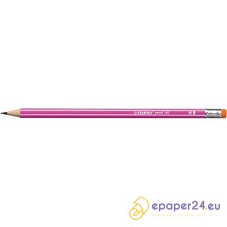 OŁÓWEK DREWNIANY STABILO 160 HB Z GUMKĄ