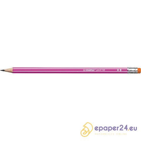 OŁÓWEK DREWNIANY STABILO 160 HB Z GUMKĄ OŁÓWEK DREWNIANY STABILO 160 HB Z GUMKĄ