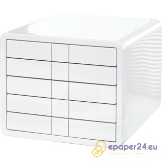 Pojemnik 5 szuflad Han biały