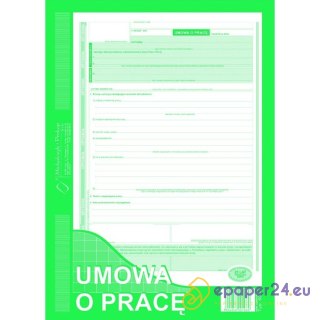 UMOWA O PRACĘ A4 (O+1K)