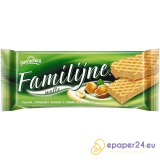 WAFLE JUTRZENKA FAMILIJNE 180g ORZECHOWE