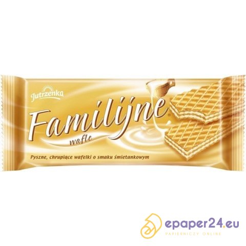 WAFLE JUTRZENKA FAMILIJNE 180g ŚMIETANKOWE WAFLE JUTRZENKA FAMILIJNE 180g ŚMIETANKOWE