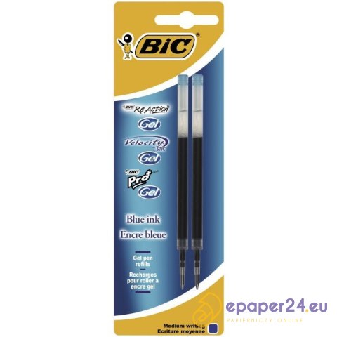 WKŁAD ŻELOWY BIC VELOCITY REACTION CZARNY (2) WKŁAD ŻELOWY BIC VELOCITY REACTION CZARNY (2)
