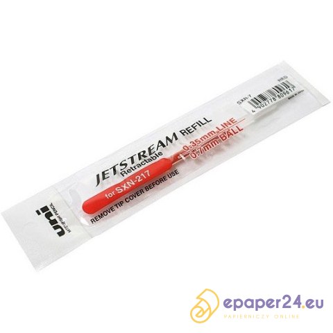 WKŁAD KULKOWY UNI SXR-7 JETSTREAM CZERWONY WKŁAD KULKOWY UNI SXR-7 JETSTREAM CZERWONY