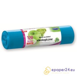 WORKI NA ŚMIECI 120L LDPE NIEBIESKIE (25)