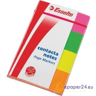 ZAKŁADKI ESSELTE 20x50mm 4 KOLORY (4x50)