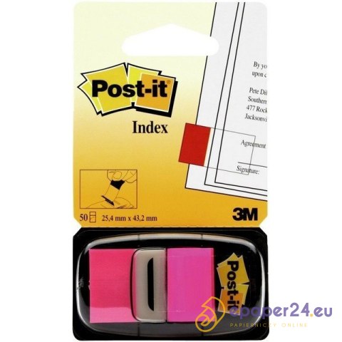 ZAKŁADKI POST-IT 25*43mm RÓŻOWE (50) ZAKŁADKI POST-IT 25*43mm RÓŻOWE (50)