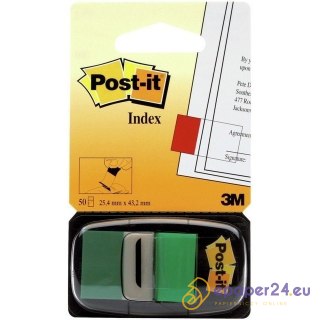ZAKŁADKI POST-IT 25x43mm ZIELONE (50)