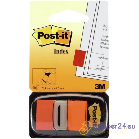 ZAKŁADKI POST-IT 25*43mm POMARAŃCZOWE (50) ZAKŁADKI POST-IT 25*43mm POMARAŃCZOWE (50)