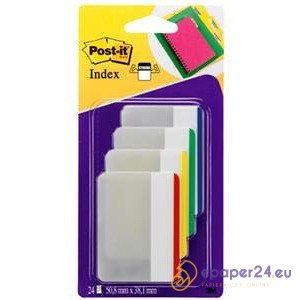 ZAKŁADKI POST-IT 38x50.8mm PROSTE 4 KOLORY (4x6)