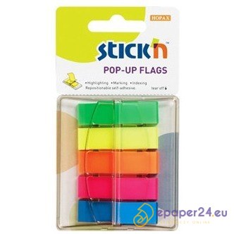 ZAKŁADKI STICK'N 12*45mm 5 KOLORÓW (5*40) ZAKŁADKI STICK'N 12*45mm 5 KOLORÓW (5*40)