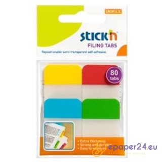 ZAKŁADKI STICK'N 25*38mm 4 KOLORY (4*20)