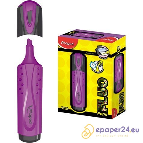 ZAKREŚLACZ MAPED FLUO PEPS FIOLETOWY ZAKREŚLACZ MAPED FLUO PEPS FIOLETOWY