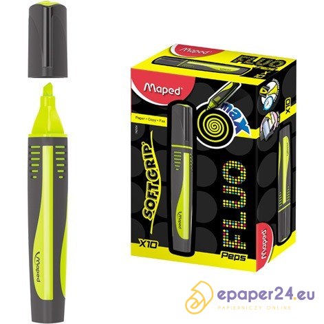 ZAKREŚLACZ MAPED FLUO PEPS MAX ŻÓŁTY ZAKREŚLACZ MAPED FLUO PEPS MAX ŻÓŁTY