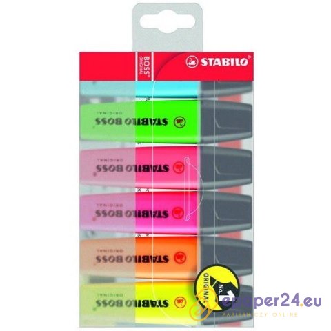 ZAKREŚLACZ STABILO BOSS ORIGINAL 6 KOLORÓW ZAKREŚLACZ STABILO BOSS ORIGINAL 6 KOLORÓW