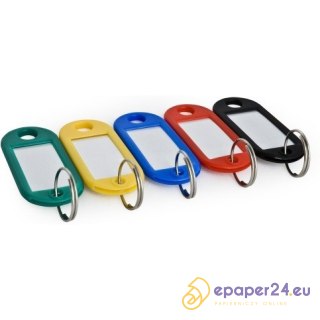 ZAWIESZKI DO KLUCZY MIX KOLORÓW (100)