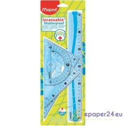 ZESTAW MAPED FLEX MAXI: LINIJKA 2 EKIERKI KĄTOMIERZ