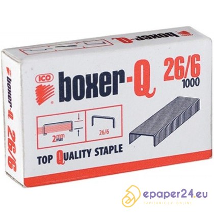 Zszywki Ico Boxer 26/6 (1000)