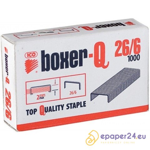 Zszywki Ico Boxer 26/6 (1000) Zszywki Ico Boxer 26/6 (1000)