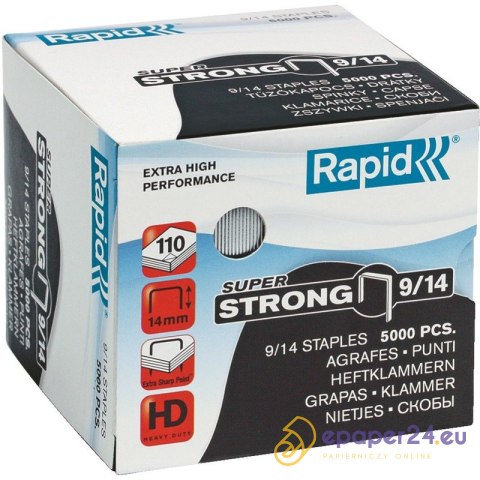 ZSZYWKI RAPID SUPER STRONG 9/14 (5000) ZSZYWKI RAPID SUPER STRONG 9/14 (5000)