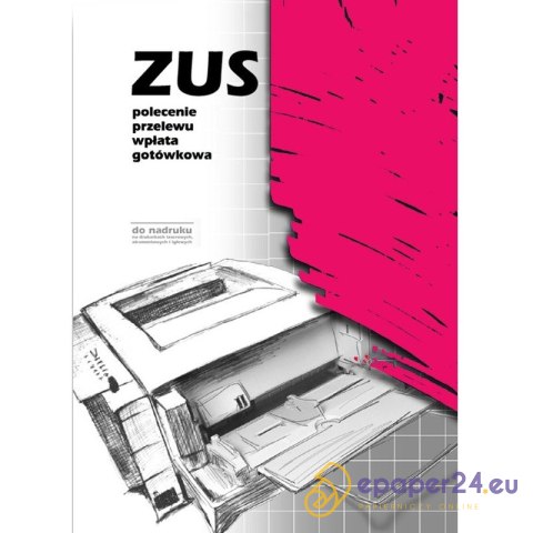 ZUS POLECENIE PRZELEWU/WPŁATA GOTÓWKOWA A4 2-ODCINKI (OFFSET) ZUS POLECENIE PRZELEWU/WPŁATA GOTÓWKOWA A4 2-ODCINKI (OFFSET)